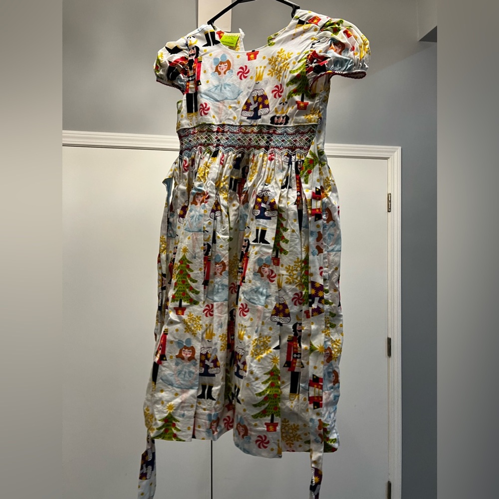 Little girl nutcracker print dress size 7